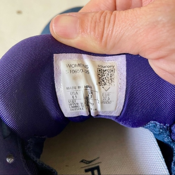 Saucony Ride14 Women’s FORMFIT PWRRUN Running Shoes Sneakers Navy Blue 6.5 - Picture 2 of 9